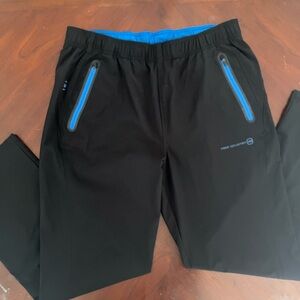 Free Country Black and Blue Athletic Pants men's size Medium E48